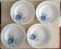 Lot de 4 assiettes terre de fer Saint Amand