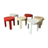 Suite of 3 stackable gigognes tables, made in holland, 1970