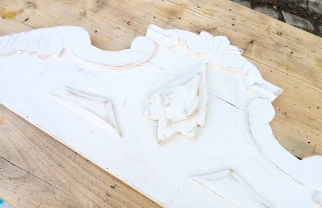 Old patinated cornice