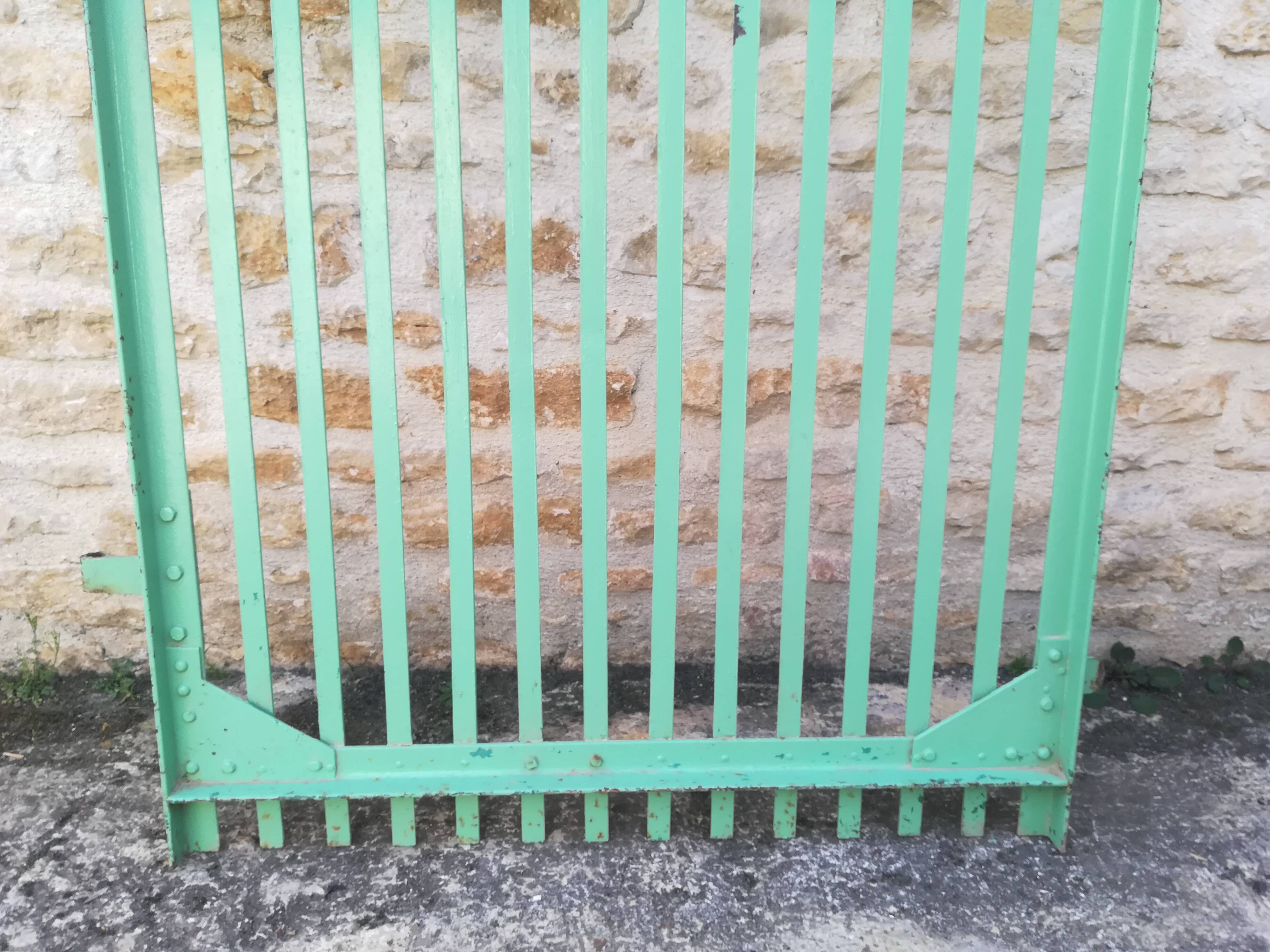 Plain riveted iron gate