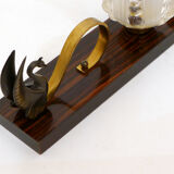 Art Deco swan table lamp