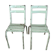 Set of 2 Art Prog metal garden chairs