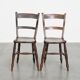 Set of 2 Antique English Oxford Dining/Kitchen Chairs
