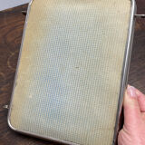 Triptych barber mirror, 1960, houndstooth back