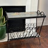 Side table, Vallauris magazine rack