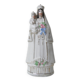 Old porcelain statue of the Virgin Mary, Notre Dame, 16.5 cm.