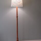 Vintage floor lamp with custom lampshade