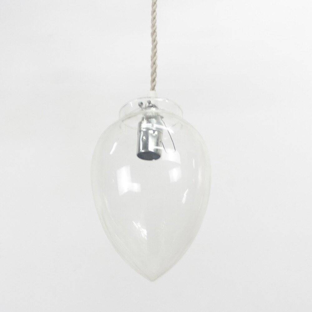 Glass Pendant Lamp, 1960s