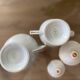 Sucrier et pot à lait  en Porcelaine de limoge Pallas