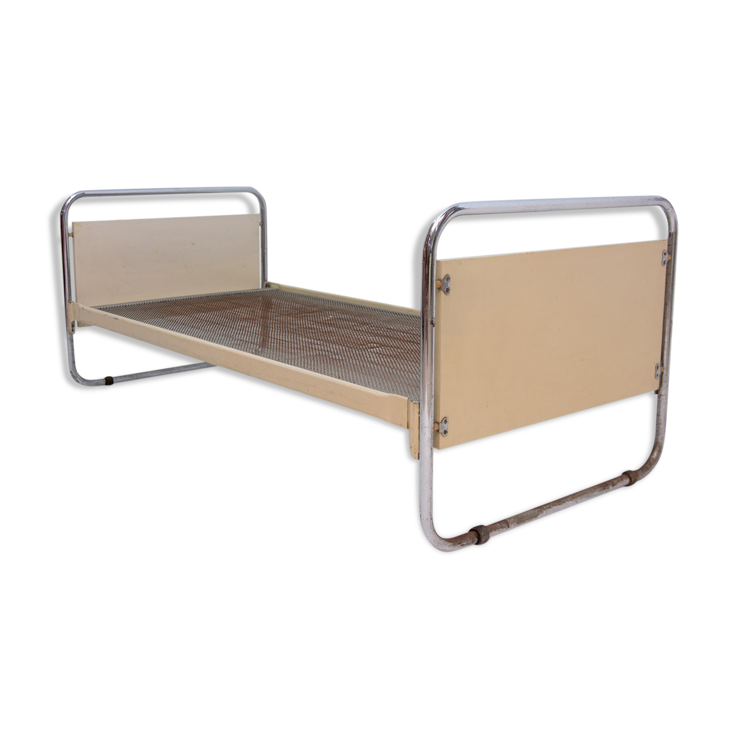 Tubular steel bed by Slezák, 1930´s, Czechoslovakia
