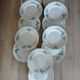 12 antique ironstone dinner plates