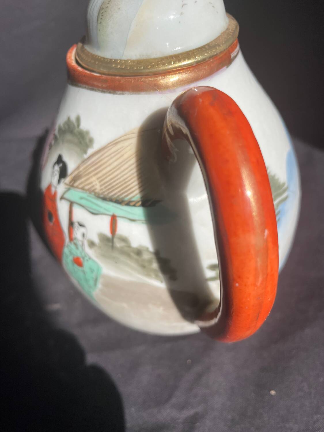 Théière japonaise Kutani