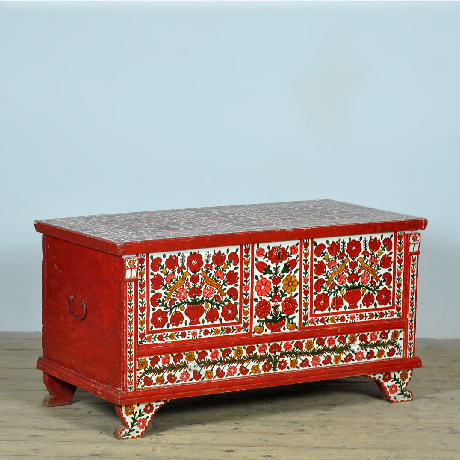 Folk art bridal chest, circa 1950