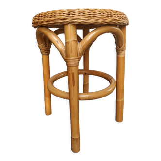 Tabouret en rotin