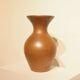 Large stoneware pot with pyrite