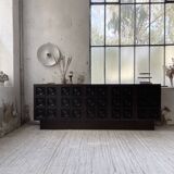 Brutalist sideboard attributed to De Coene, 1970s