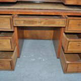 Time's roll-top desk Louis XVI, directoire era end 18th century mahogany