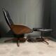 Iconic "Mr. Chair" Armchair & Ottoman – George Mulhauser for Plycra