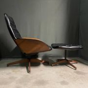 Iconic "Mr. Chair" Armchair & Ottoman – George Mulhauser for Plycra