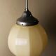 Suspension ball with 10 faces art deco, opaline, 30's.