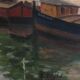 Tableau paysage fluvial