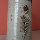 Signed stoneware vase