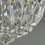 Pair of bronze and crystal chandelier pendants, late 19th century.