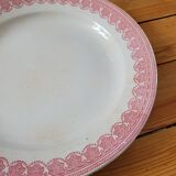 Terre de fer Lace large dinner plate from GWT&S
