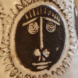 Enamelled ceramic table lamp by Albert Thiry, Vallauris 1960