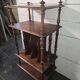 Antique walnut music cabinet