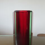 Vase Sommerso Murano design Luigi Mandruzzatto 60s