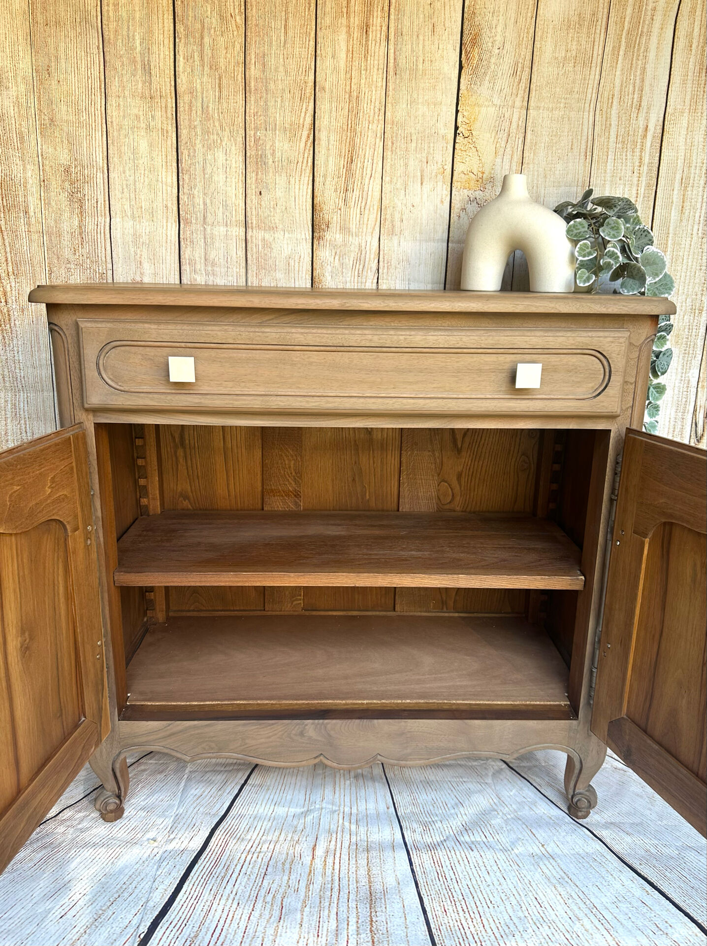 Solid walnut sideboard