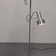 Space age modernist floor lamp with 2 aluminium spots, France circa 1970.