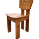 Vintage Brutalist Pine Chair 1970s Minimalist Wood Design