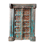Indian door in old teak