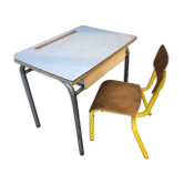 Formica child desk with chair