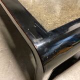 Rectangular coffee table wood and granite
