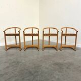 Ensemble de quatre tabourets de bar Allmilmö, années 1980