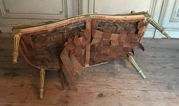 Banquette de style Louis XVI