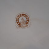 White and gold plate service, Vitriam porcelain