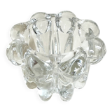 Moulded glass candlestick