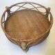 Porte plante en rotin vintage