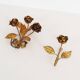Set of 2 Original 1950's Italian gilt Toleware coat hangers
