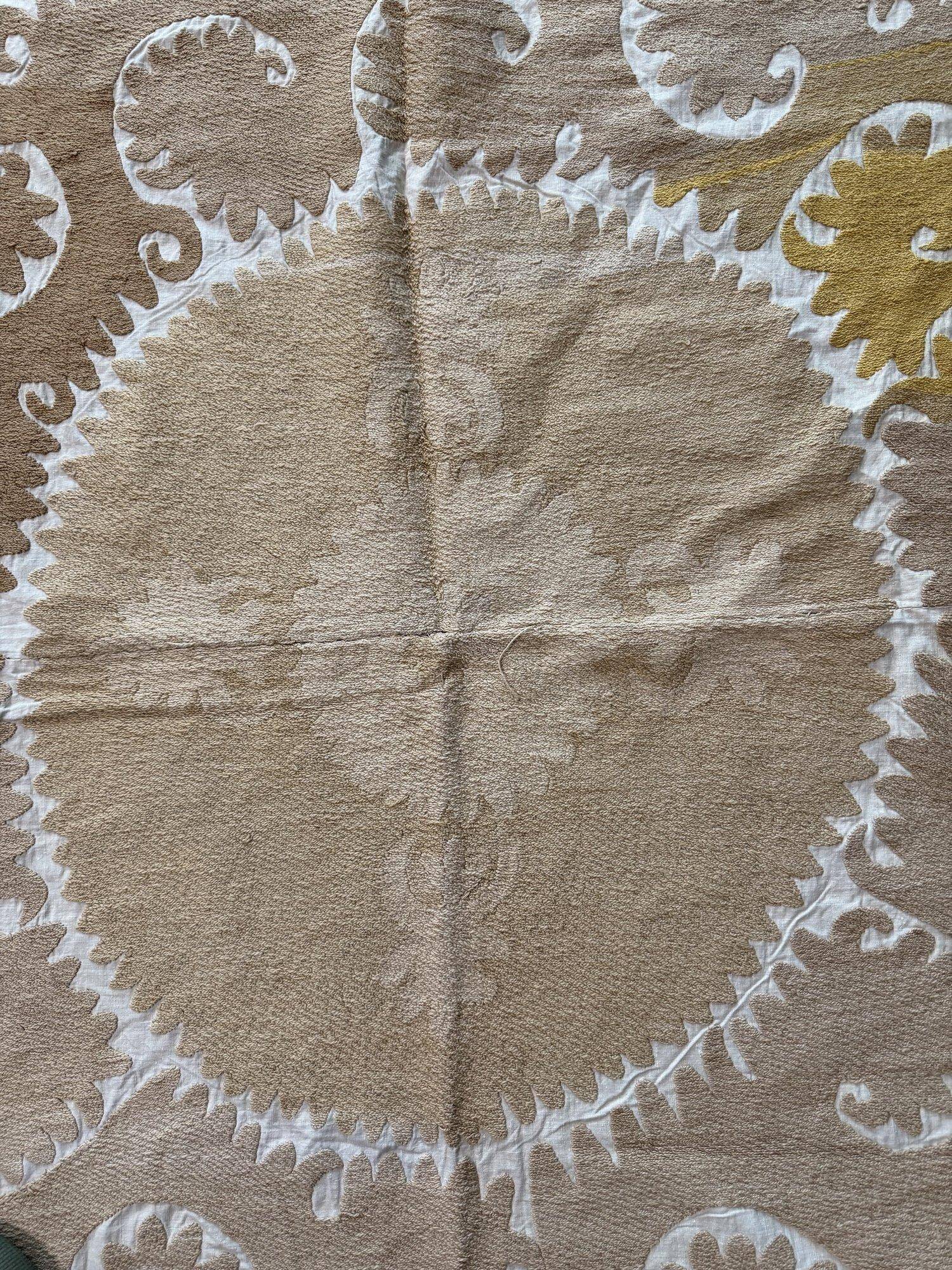Vintage hand-embroidered tablecloth 137x147 cm