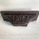 Console, étagère murale ancienne en bois sculpté