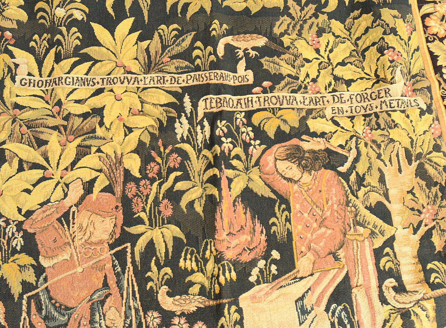 Tapestry Point d'Halluin - Tapestry Jules Pansu "The Art of Fire"
