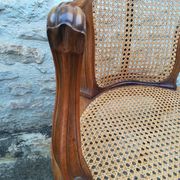 Caned armchairs in Louis XV style