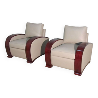 2 fauteuils style art deco