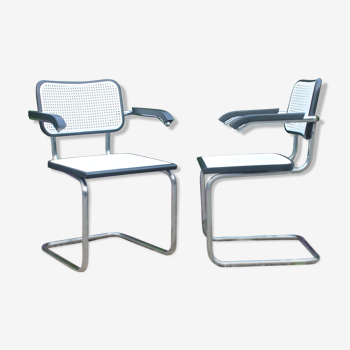 Paire de fauteuils B64 Marcel Breuer