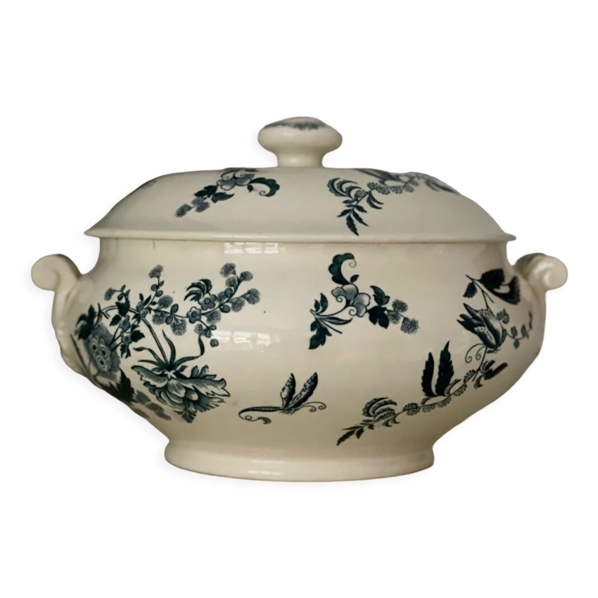 Longwy iron earth tureen
